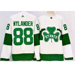 Mens William Nylander White Stitched Jersey